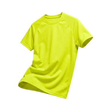 T-SHIRT SPORT HOMME – JHK – SPORTMAN — couleur Jaune Fluo Doré